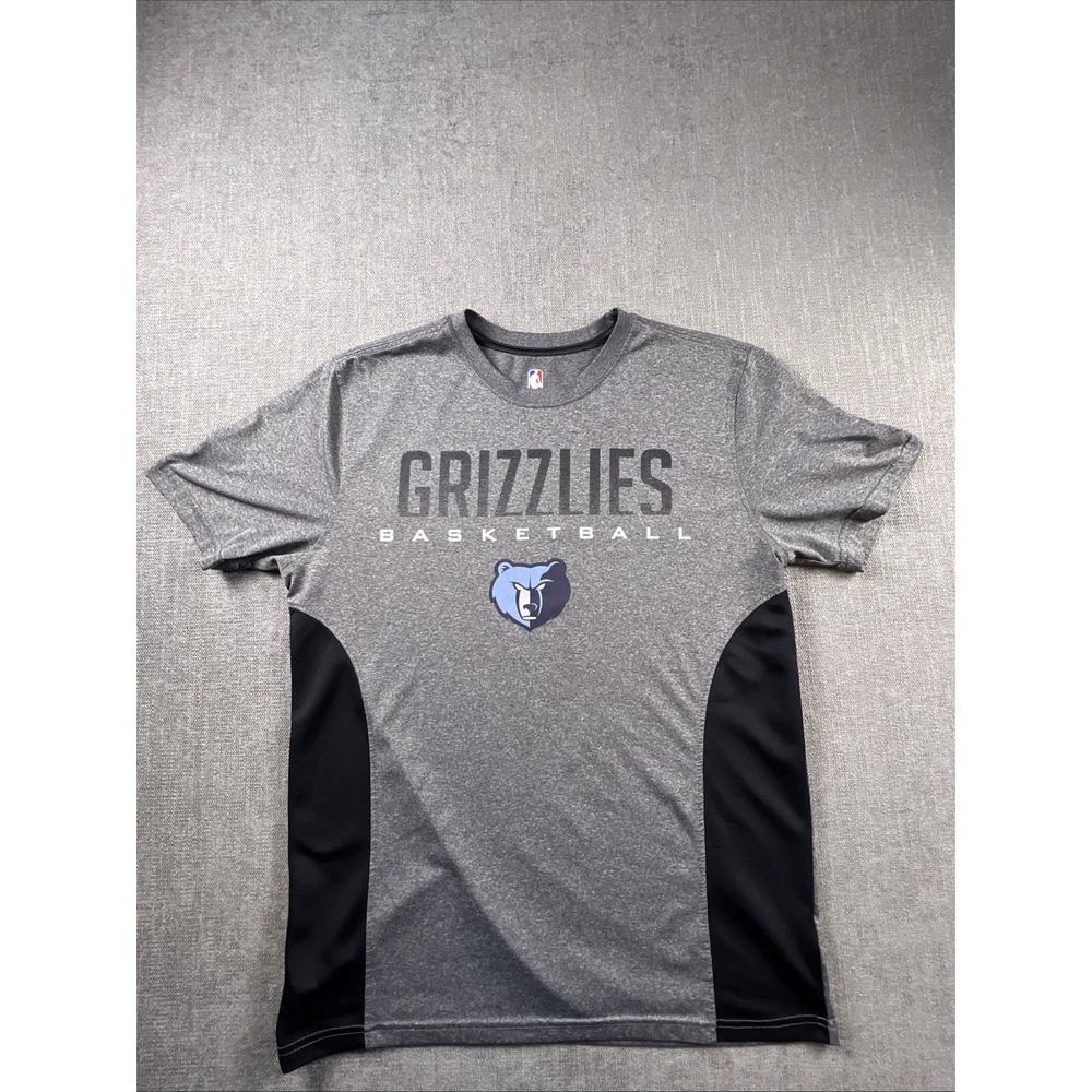 Memphis Grizzlies T Shirt‎ Size Medium Grey NBA UNK Brand 100% Polyester